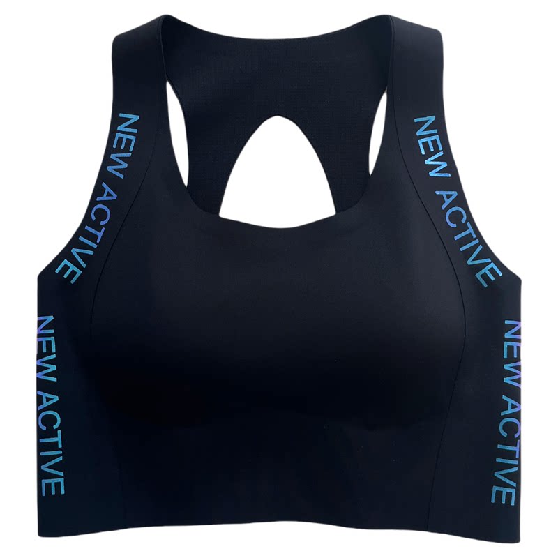 无痕高强度运动内衣大胸防震美背心固定一体杯跑步瑜伽健身跑步