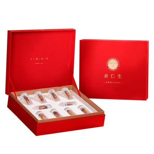 余仁生冬虫夏草干货送礼礼盒官方正品天然虫草50#10g约50根送长辈