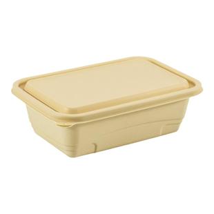 一次性餐盒玉米淀粉外卖打包盒750ml长方形可降解餐盒快餐盒定制