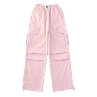 女童裤子2025新款春秋洋气直筒大童休闲阔腿裤夏季春天宽松工装裤