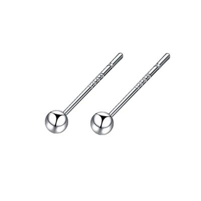 999纯银耳钉女防堵足银耳针免摘