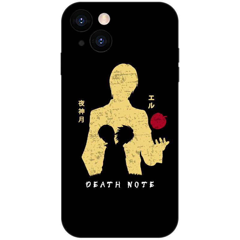 死亡笔记L夜神月暗黑风二次元手机壳同人周边适用苹果16防摔透明Air液态硅胶17E磨砂磁吸iPhone17ProMax动漫