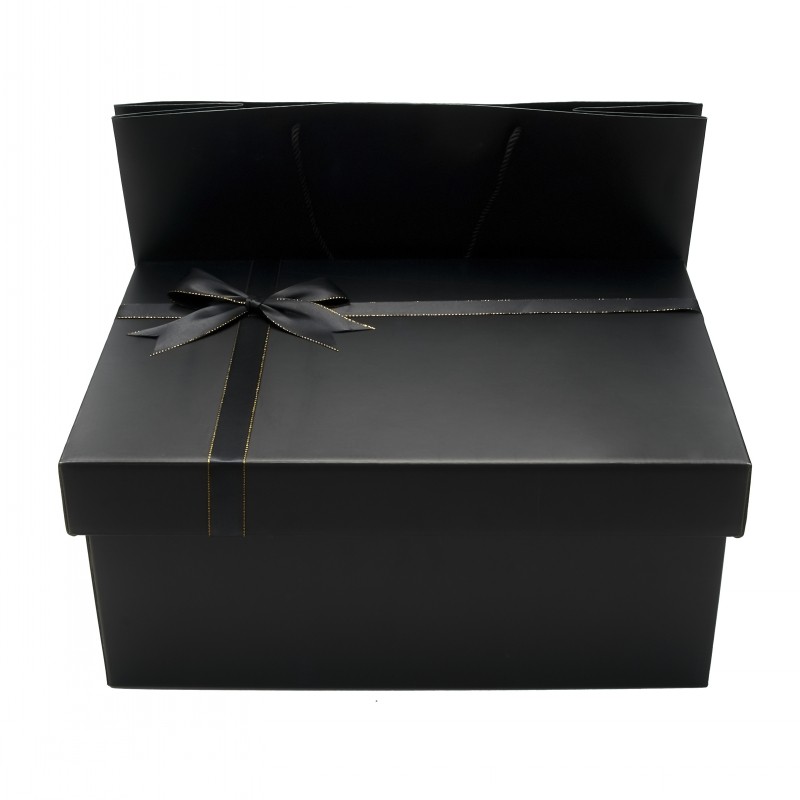 超大号礼物盒长方形送男友生日礼物包装盒黑色礼盒空盒子可放鞋盒