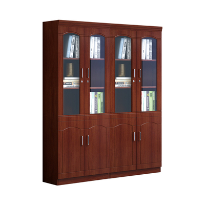 木质带锁收纳六门办公家具文件柜