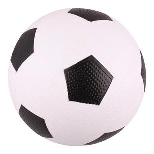 幼儿园5-6寸颗粒面黑白足球 儿童8寸弹力篮球宝宝塑胶拍拍球玩具