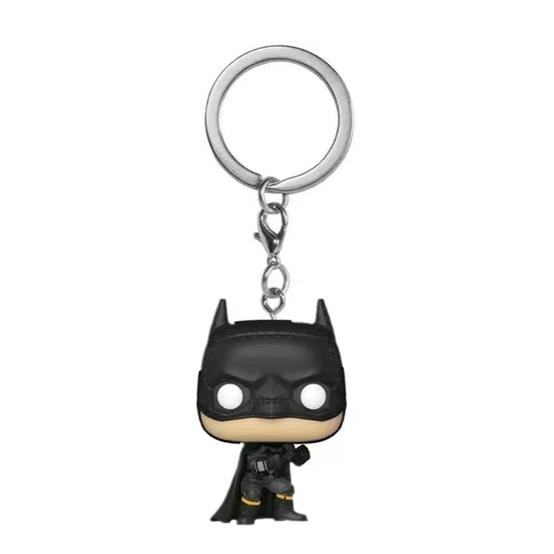 Funko POP正义联盟钥匙扣 DC蝙蝠侠超人海王神奇女侠小丑挂件