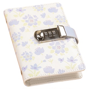 花卉密码存钱本大容量100张可放钱本子2025年网红新款现金理财存钱密码本带锁存钱夹钱册纸币钞票存钱收纳册