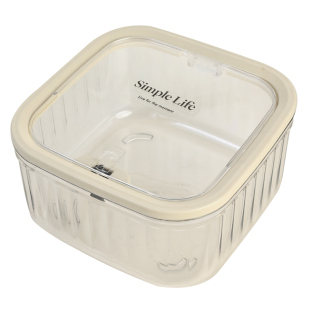 萌粒收纳盒桌面按压开盖防尘带盖小杂物零食糖果罐盲盒收纳展示架