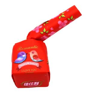 佳仕利比翼双飞单扭软糖500g1斤/26颗散装喜糖结婚喜庆水果味软糖