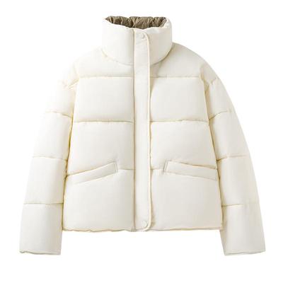 班尼路加绒面包服加厚棉服女外套