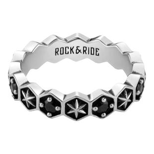 [新年礼物]ROCKRIDE 自由星曜融辉戒指 新款高级男款星芒925银