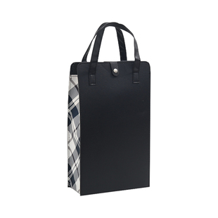 红酒包装礼盒高档双支装手提袋皮空盒葡萄酒2支装通用可定制logo