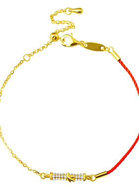 宫里上新竹节纯银本命年手链