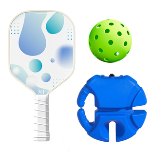 361度匹克球回弹训练器单人打初学者成人儿童匹克球拍玻璃纤维