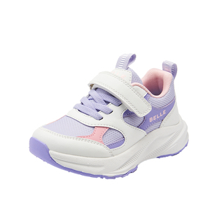 百丽童鞋2026春季新款儿童防滑运动鞋男童女童魔术贴跑鞋休闲鞋子