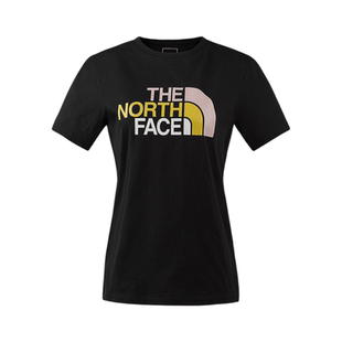 春夏特价TheNorthFace北面短袖女纯棉舒适透气圆领大LOGOT恤88G8