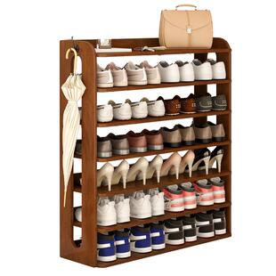 实木鞋架多层家用入户门口加宽加大室内玄关收纳鞋柜子门厅置物架