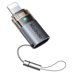 麦多多typec转Lightning充电转换头PD36W快充适用于苹果iPhone12-17p手机iPad平板13promax挂绳带灯光转接头