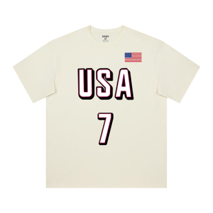 TIP-OFF美式美国队杜兰特篮球运动宽松速干短袖T恤球衣投篮服男