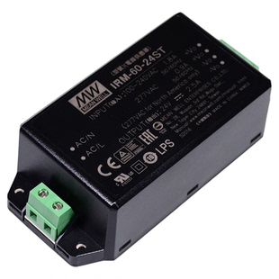 明纬IRM-60开关电源60W模块12V/24V超小型AC-DC 5V15V48V端子型ST