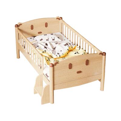 儿童拼接床榉木卡通男女孩婴儿床
