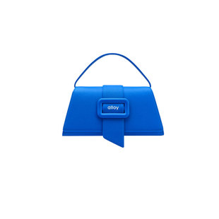 alloy/乐几方扣包单肩斜挎手拿马鞍包时尚休闲牛皮包