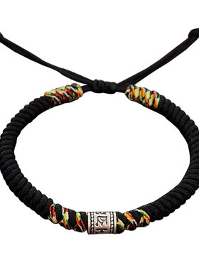 S925纯银五彩绳手绳材料包