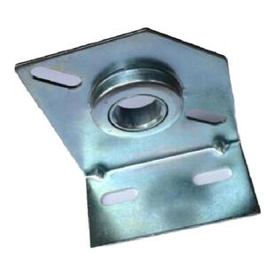 电动翻板门卷帘门车库门配件弹簧座轴承支架边侧板中心轴固定铁板