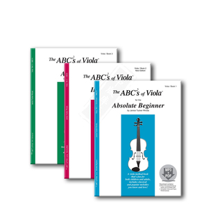 ABC中提琴教材 塔克 罗达 入门级至高级 卷一附在线音频 全套共一至三卷 费舍尔原版乐谱书 Rhoda The ABCs of Viola Vol 1-3
