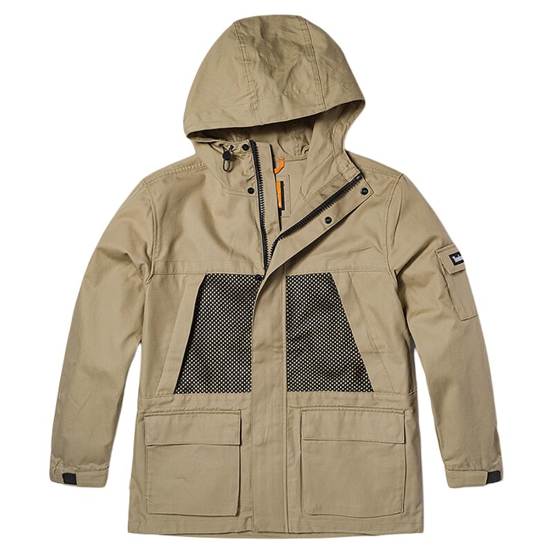 Timberland添柏岚男装户外防泼水防风休闲连帽冲锋夹克外套A6PZH