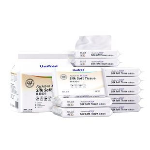 unifree婴儿云柔巾40抽*20包宝宝专用保湿纸巾便携装擦鼻子软抽纸