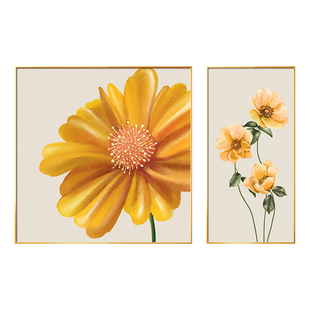 2025新款餐厅装饰画组合套装向日葵画温馨高端北欧风饭厅餐桌挂画