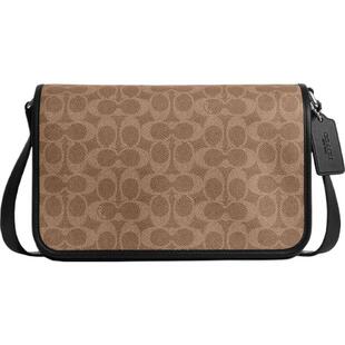 【新款】COACH/蔻驰奥莱男士老花COLBY 28号信使包斜挎包通勤