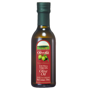 欧丽薇兰红标特级初榨橄榄油250ml瓶装小规格家用食用油烹饪炒菜