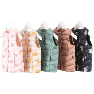 【打折】马克珍妮男女童超轻羽绒马甲外穿宝宝白鸭绒背心冬213337