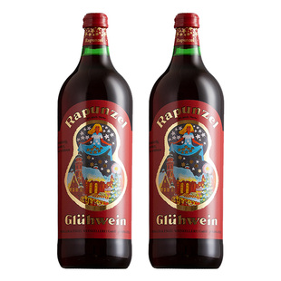 德国圣诞热红酒 原瓶进口长发公主 甜红葡萄酒圣诞煮红酒1L女士酒