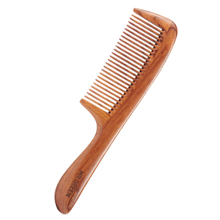 德国MR.GREEN红贵宝非洲酸枝木密齿梳子品牌按摩直发顺发礼物