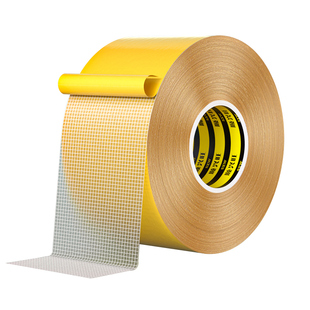 网格双面胶带高粘度超强力固定贴地毯春联对联专用撕下不留痕迹装饰婚庆婚房气球喜字福字年画墙面布基双面胶