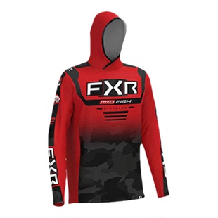 FXR TOURNAMENT新款防晒服连帽衫长袖男防晒透气防晒衣秋冬钓鱼服