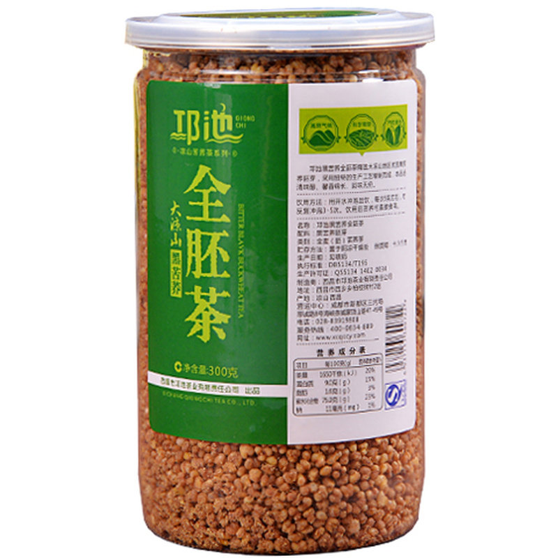 邛池四川凉山300g包邮瓶装苦荞茶