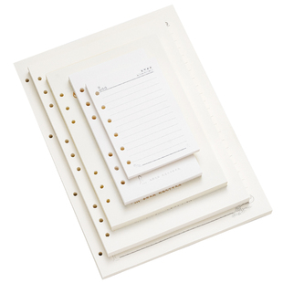 九千年活页替换芯a5a4b5a6a7横线活页纸6孔9孔内芯4孔可拆卸活页本替芯内页定制加厚网格纸方格纸25K会议记录