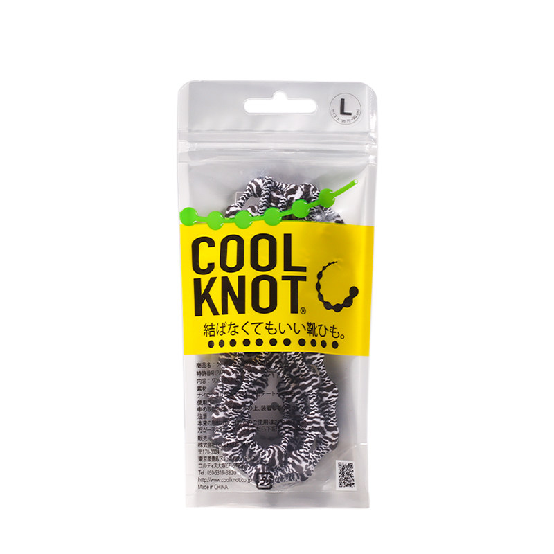 新款动物花纹COOLKNOT免系扣松紧弹性彩色潮流鞋带圆女款豹纹斑马
