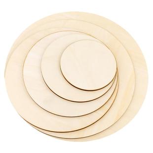 手绘diy手工制作圆木片方木片画木板烙画椴木层板圆木板薄木板