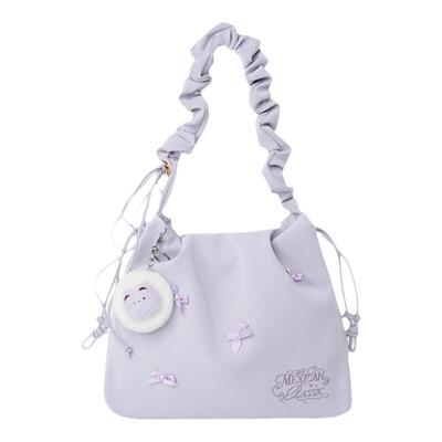 稻草人新款蝴蝶结托特包