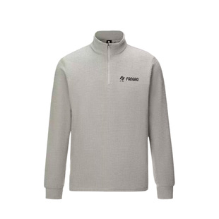 【骆驼x凡高联名系列】长袖T恤男士秋季情侣宽松半立领拉链卫衣女