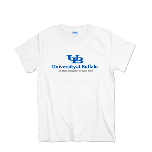 纽约州立大学水牛城校服T恤男女短袖纯棉夏季圆领情侣装文化衫T恤