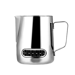 咖啡打奶杯304不锈钢打奶缸350/600ml带刻度拉花杯奶泡杯专业尖嘴