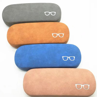 新款棉麻近视板材 框架卡通可爱眼镜盒批 发定做店名logo