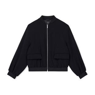 ARMANI EXCHANGE/阿玛尼26年秋季新款女士棒球领拉链刺绣夹克外套