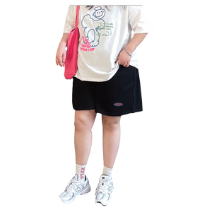 YUZI鱼子休闲百搭短裤子大码女装微胖mm妹显瘦遮肉200斤显白日系